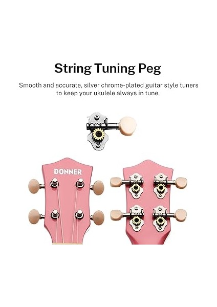 DUS-10K Soprano Ukulele Başlangıç Seti indirimleri