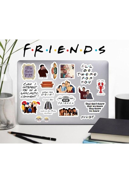 Major Selection Friends Seri 2 Sticker Seti, Çıkartma, Ajanda Bujo Scrapbook Kolaj Etiket Bullet Journal