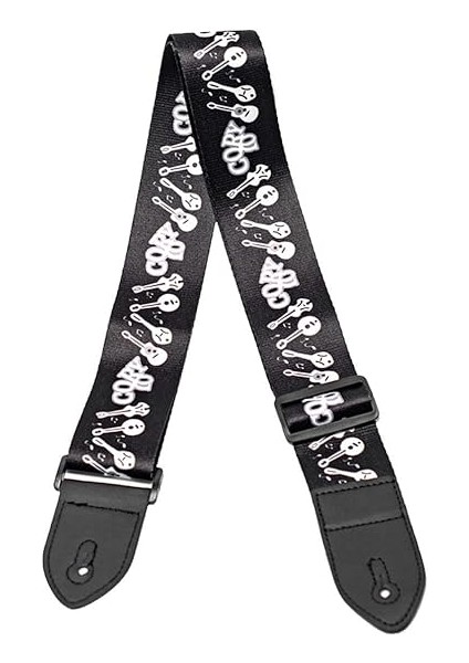 SR-11GT Gitar Omuz Askısı, Siyah Renk Desenli Uzunluk 90-143 cm fiyatları