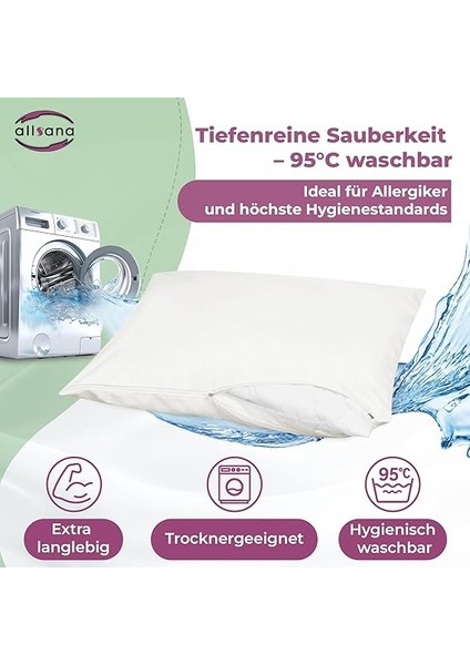 Alerjisi Olanlar Için Yastık Kılıfı 50 x 70 cm | Alerji Nevresim Takımı | Akarlara Karşı Koruma | Ev Tozu Alerjisi Olanlar Için Akar Koruması | Alerji Yapmayan Yastık Kılıfı | Tüv Onaylı indirimleri