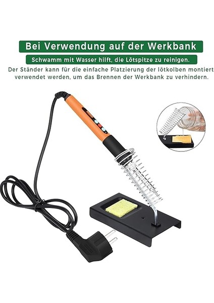 Havya Seti, 100 W LED Havya, Sıcaklık Ayarlanabilir, 180℃-500℃, 10G Lehim Teli, 5 Lehim Ucu, Havya Standı, Açma/kapama Şalteri, Kaynak Onarımı Için Lehim Seti, 14 Adet modelleri
