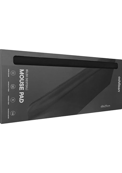 Addison 300523 Bilek Destekli Profesyonel Oyuncu Gaming 68X29X3MM Klavye ve Mouse Pad fırsatları