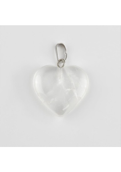 shop Kuvars Kalpli Doğaltaş Kolye Ucu-Şeffaf