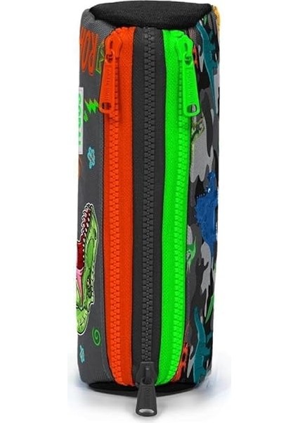 High Gri Yeşil T-Rex Üç Bölmeli Kalem Çantası -Erkek Çocuk fiyatları