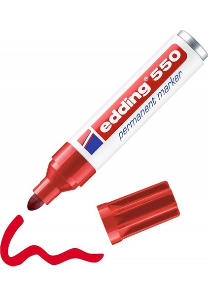 Edding 550 Kırmızı Uç Marker Kalem