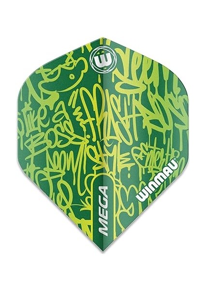 Mega Standard Green Ekstra Kalın Dart Kanatları - Paket Başına 1 Set (Toplam 3 Uçuş) fiyatları