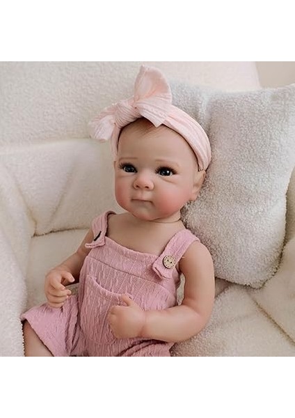 Yeniden Doğmuş Kız Bebekleri 19 Inç Gerçekçi Yeniden Doğmuş Bebekler Bebek Yumuşak Vücut Pozitif Tam Vinil Vücut Kız Çocuk Besleme Kitleri ile (Bettie) fırsatları