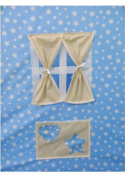 Çocuk Oyun Çadırı Minderli ve Sabitleme Mekanizmalı - Mavi modelleri