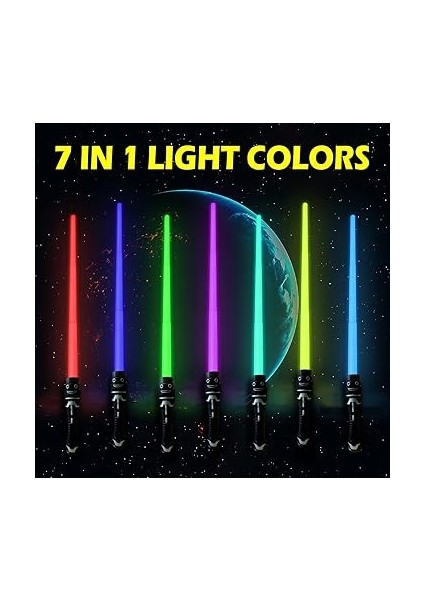 2 Adet Lazer Kılıcı, Çocuk, Düello Işın Kılıcı, 2'si 1 Arada Işın Kılıcı, Star Wars Işın Kılıcı, Çift Bıçaklı Lazer Kılıcı, Işıklı ve Sesli Işın Kılıcı, Çocuklar Için Kostümlü Oyun, Hediye indirimleri