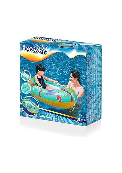 Happy Crustacean Şişirilebilir Bebek Botu 1.19 M modelleri