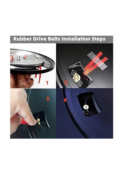 Marantz MRT-625 TT-253 Kayıt Oyuncu Kemeri Için Döner Tabla Kemerlerinin Değiştirilmesi modelleri