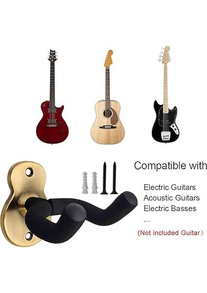 Gitar Askısı Duvar Askısı Evrensel Ekran Rafı U Şeklinde Gitar Tutucu Kancası Kolay Kurulum Müzik Enstrümanı Aksesuarı fırsatları