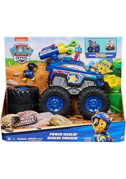 Patrol Rescue Wheels - Chases Deluxe Monstertruck, Mermi Atma, Motorlu Halat Vinci, Işıklar ve Sesler, 3 Yaşından Büyük Çocuklar Için Oyuncak fiyatları