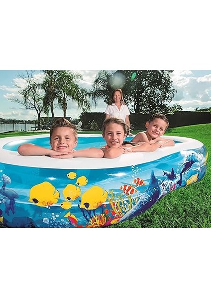 Family Pool Sea Ground, 262 x 157 x 46 Cm, Çok Renkli indirimleri