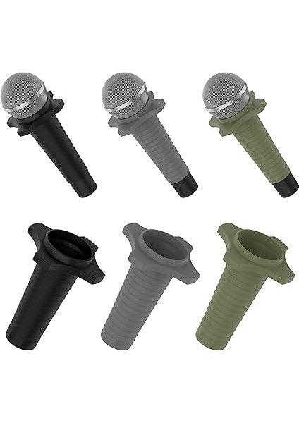 Mikrofon Silikon Kılıf Shure SM58 Blk Için Uyumlu SM58 Için Özel Sürüm (Anahtar Versiyonu Yok), Kablosuz Mikrofon Kabuk Cilt Kol Mikrofon Koruyucu Kılıf Tutucu, Gri, Silikon Kılıf fırsatları