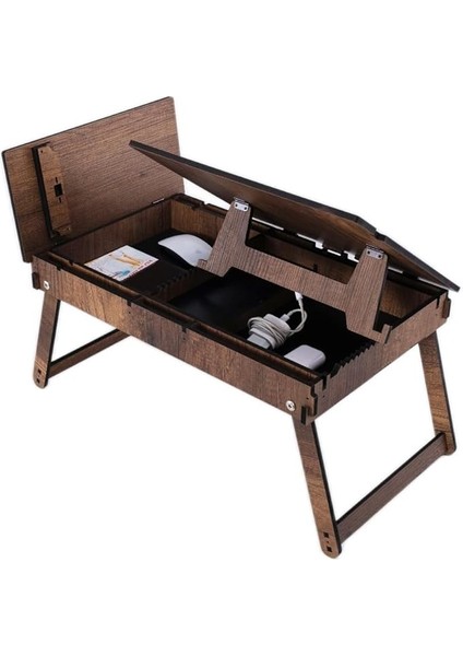 Wood - BT201 Katlanır Ayaklı Laptop Çalışma Sehpası