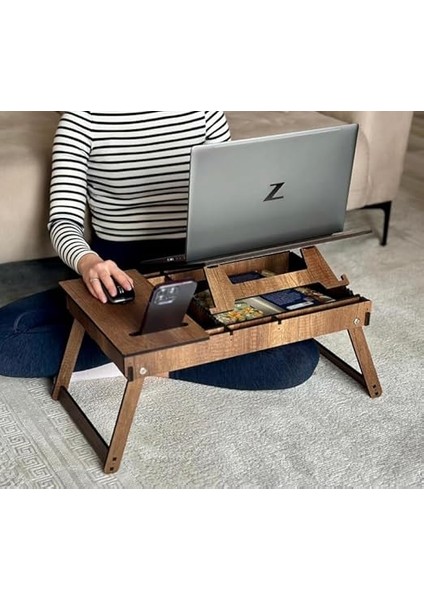 Wood - BT201 Katlanır Ayaklı Laptop Çalışma Sehpası indirimleri