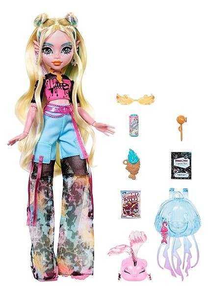Hıgh Lagoona Blue Bebek Evcil Hayvanı Neptuna ve Aksesuarlarıyla Monster High Lagoona Blue Bebek HXH75 fırsatları