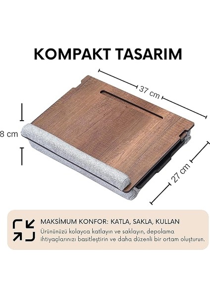 Wood - LS051 Minderli Eğim Ayarlanabilir Mousepadli Laptop Sehpası fiyatları