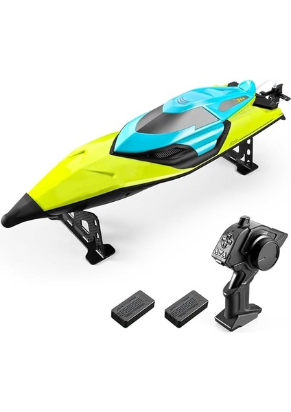 Rc Tekne Uzaktan Kumandalı Tekneler 70KM/H Yüksek Hızlı Hz Rc Tekne Çocuklar Için Hediye Yetişkin Erkek Boys Orantılı Gaz Kelebeği Capsize Sıfırlama Düşük Pil Alarmı 2 Pil