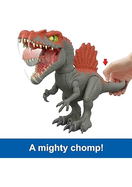 Jurassic World Cage Crasher Spinosaurus Dinozor Aksiyon Figürü ve Kutudan Çıkarma Oyuncağı, Kum ve Jel ve Hamur, Breakout &amp; Discovery &amp; Rescue Play modelleri