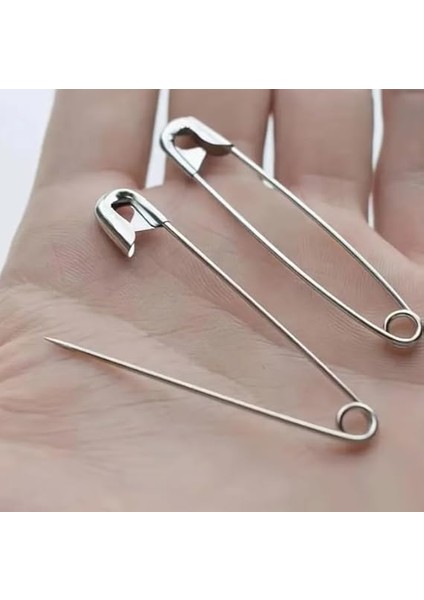 48 Adet Çengelli Iğne Seti 2,5-3,5-4cm Küçük Orta Büyük Boy Gümüş indirimleri