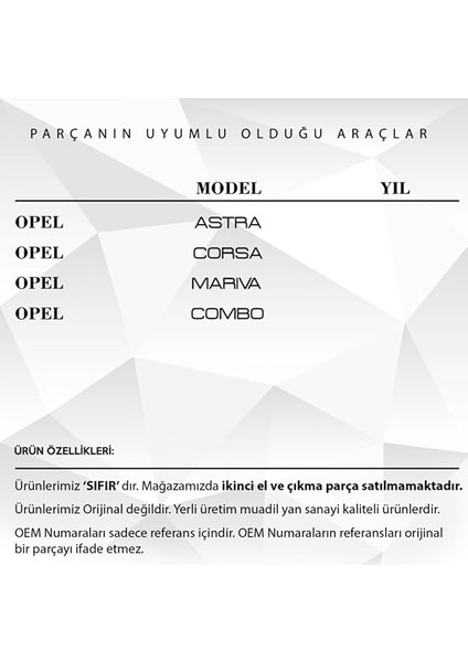 Auto Part Opel Astra, Corsa, Mariva, Için Tavan Anten Çubuğu - 27 cm M5 - fiyatları
