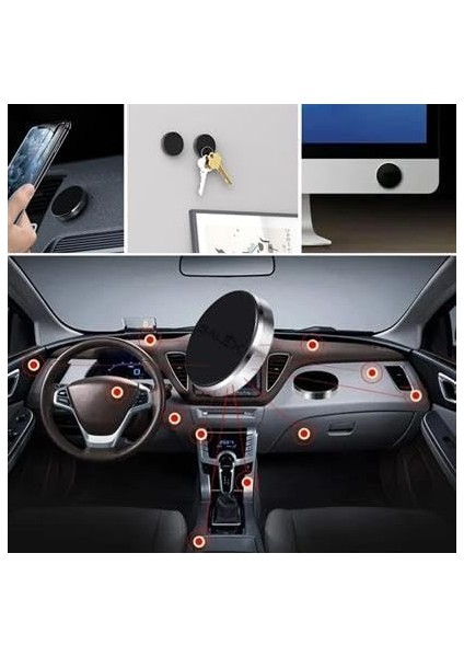 Tüm Modellerle Uyumlu Manyetik Araç Içi Telefon Tutucu Çok Amaçlı Güçlü Mıknatıs Tutucu indirimleri