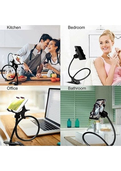 Concept Akrobat Telefon Tutucu - Akrobatik Gövde Ev Oto Ofis Için Oynar Başlıklı 360° Dönebilen Aparat modelleri