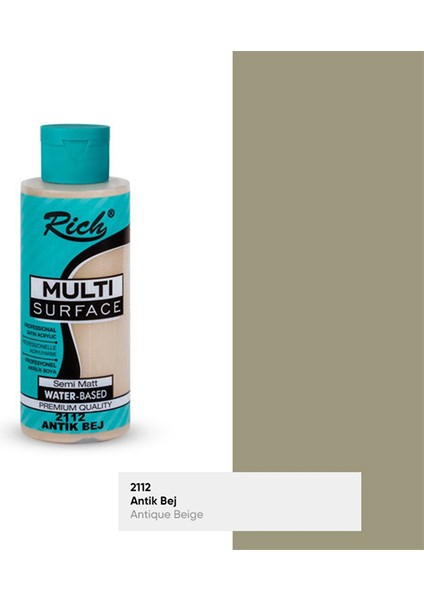 Rıch Multi Akrilik Boya 2112 Antik Bej 120 cc