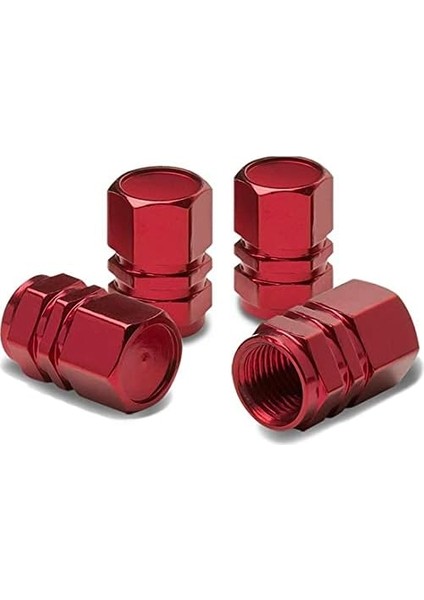 Altıgen Sibop Kapağı 4 Lü Kırmızı