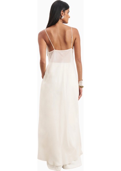 Kadın Şeffaf Şifon Uzun Askılı Camisole Bluz fırsatları
