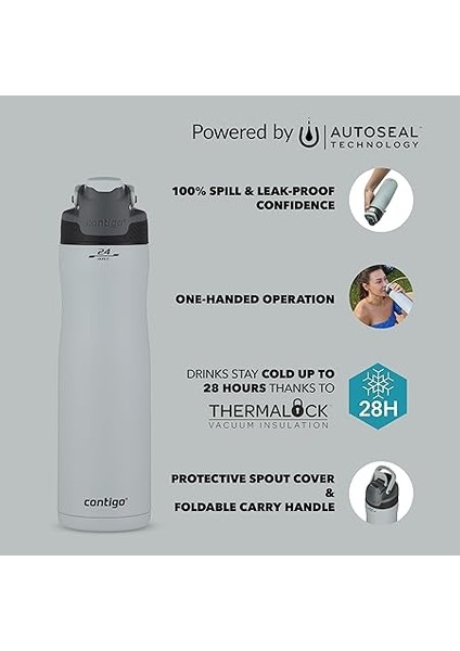 Chill Autoseal Soğuk Su Termosu 720 ml Beyaz modelleri