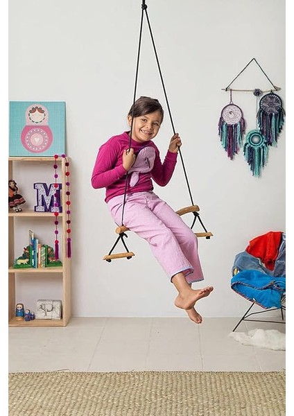 Basic Ahşap Duyusal Trapez Salıncak Çocuk Jimnastik Aktivite Gelişim Salıncağı fırsatları