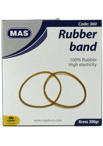 Mas 360 Kauçuk Lastik 200 Gr.kutu