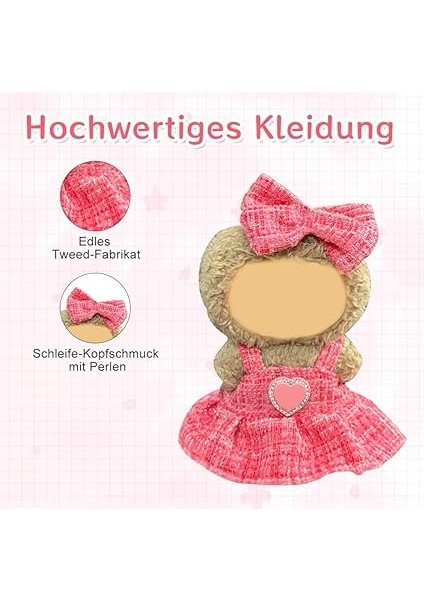 2'li Set Oyuncak Bebek Kıyafeti 17 cm Oyuncak Bebek Için - La Oyuncak Bebekler Için Zarif Birinci Sınıf Kıyafet, Koyu Kırmızı Elbise ve Fiyonklu Saç Tokası Dahil - Modaya Uygun Oyuncak Bebek fiyatları