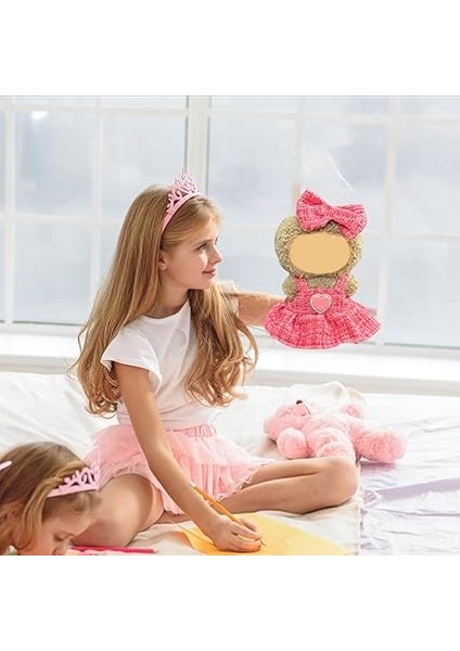 2'li Set Oyuncak Bebek Kıyafeti 17 cm Oyuncak Bebek Için - La Oyuncak Bebekler Için Zarif Birinci Sınıf Kıyafet, Koyu Kırmızı Elbise ve Fiyonklu Saç Tokası Dahil - Modaya Uygun Oyuncak Bebek indirimleri