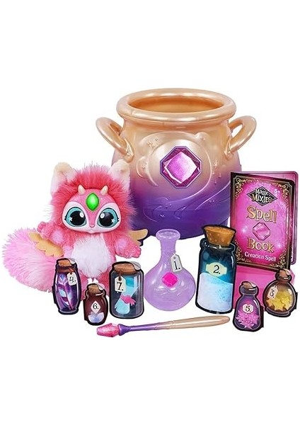Mixies -Sihirli Mixies Interaktif 8 Inç Pembe Peluş Oyuncak ile Büyülü Misting Caldron indirimleri