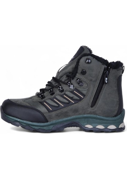 2126 Haki Erkek Kürklü Kışlık Bot modelleri