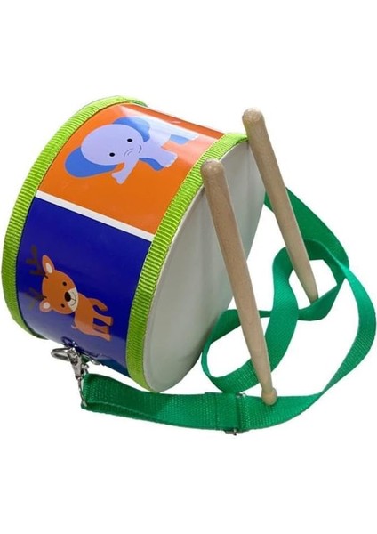 ORF-TF-14GR Örf Aletleri Askılı Yeşil Çocuk Davulu