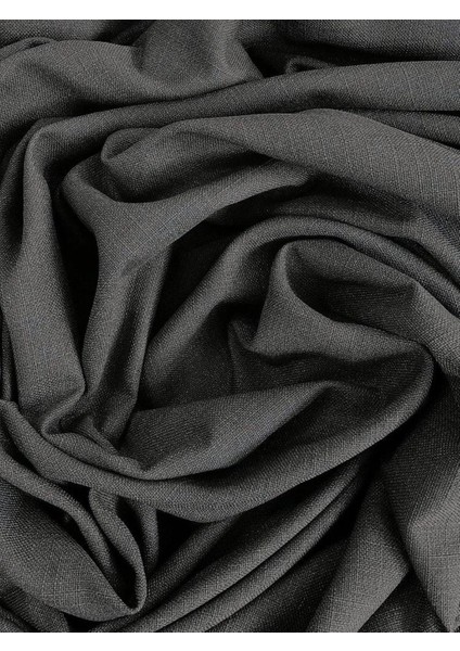 Nova Keten Fon Perde - Koyu Gri Tüm Odalara Uygun ( Tek Kanat ) Tül, Pano, Fon, modelleri