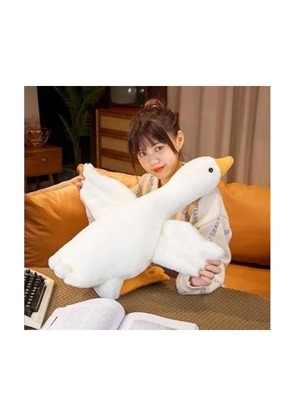 Peluş Uyku Arkadaşım Kaz 75 Cm- Uçan Kaz Morton Uyku Yastığı Beyaz modelleri