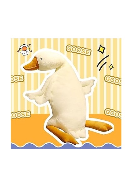 Peluş Uyku Arkadaşım Kaz 75 Cm- Uçan Kaz Morton Uyku Yastığı Beyaz fırsatları