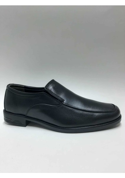 Hakiki Deri Bağcıksız Topuklu Esnek Kauçuk Taban Siyah Renk Kışlık Erkek Ayakkabı C-45251698HSA fiyatları