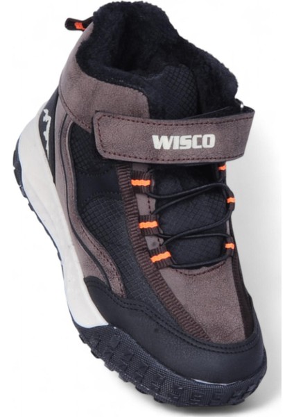 064 Kahve Erkek Çocuk Kürklü Bot