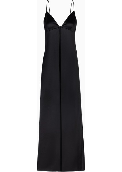 Satin V Neck Longline Camisole Parlak V Yaka Saten Kadın Bluz fiyatları