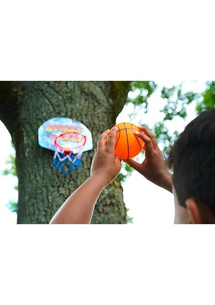 107406024 Basketbol Seti, Kapı Askılı, Tahta 27 x 5 x 21 Cm, Fileli Pota 15 Cm, Top 8,6 Cm, 3 Yaş ve Üzeri fırsatları