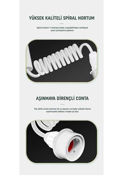 2 Başlıklı Musluk Ağız Duşu Şarj Hazne Pil Derdi Yok 3 Kademe Evrensel Musluk Uyumu Kolay Kurulum indirimleri