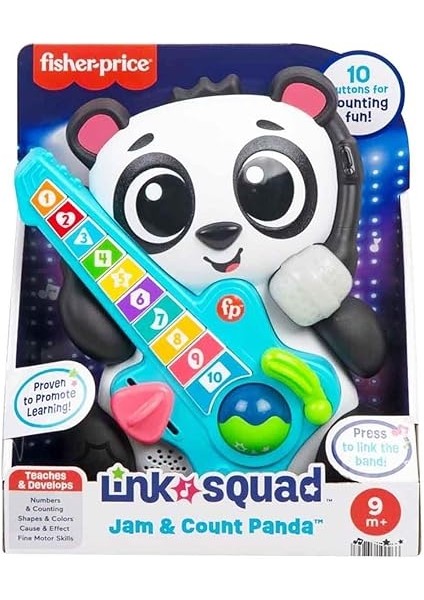 Link Squad™ Ilk Sayılarım Panda Fisher-Price Link Squad- Ilk Sayılarım Panda - Bebekler Için Eğitici Oyuncak, Müzikli ve Işıklı, Türkçe HYL25 indirimleri