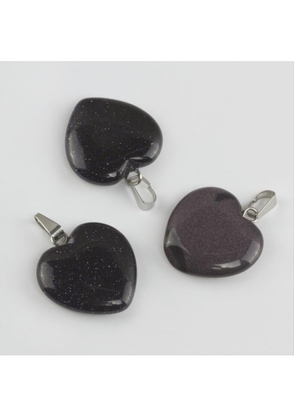 shop Lacivert Yıldız Kalpli Doğaltaş Kolye Ucu-Lacivert modelleri